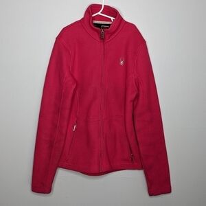 ✨3/$15  Spyder pink zip up jacket S